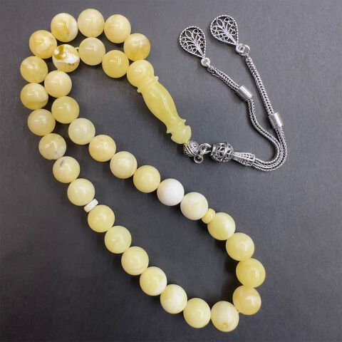 Kaliningrad Damla Kehribar Küre Tespih 8 (mm)-3