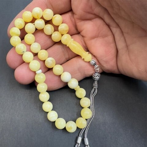 Kaliningrad Damla Kehribar Küre Tespih 8 (mm)-3