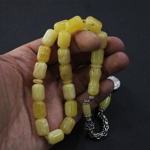 Maskot Kaliningrad Damla Kehribar Tespih 10*13,5 (mm)