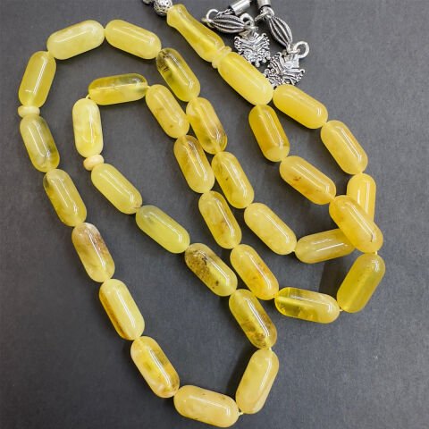 Kaliningrad Damla Kehribar Kapsül Tespih 6*13,5 (mm)-2