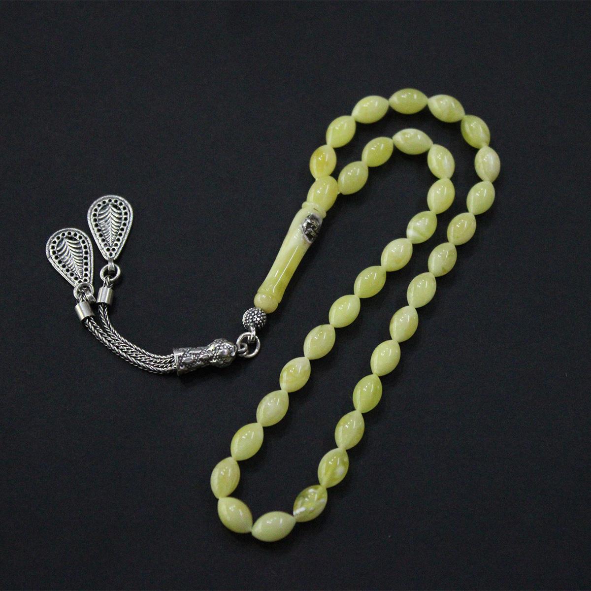 Kaliningrad Damla Kehribar Beyzi Tespih 5,5*9 (mm)