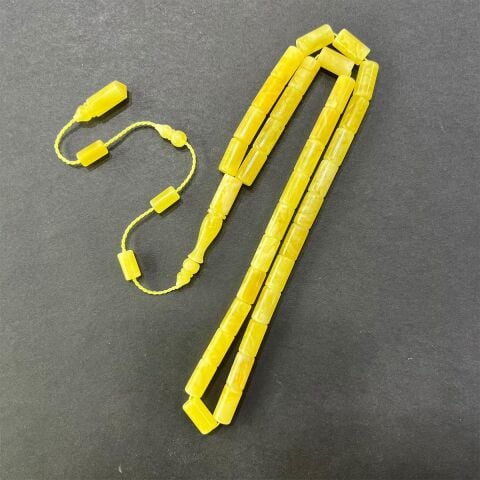 Yerli Atölye İşçiliği Kaliningrad Damla Kehribar Tespih 6,5*12 (mm)