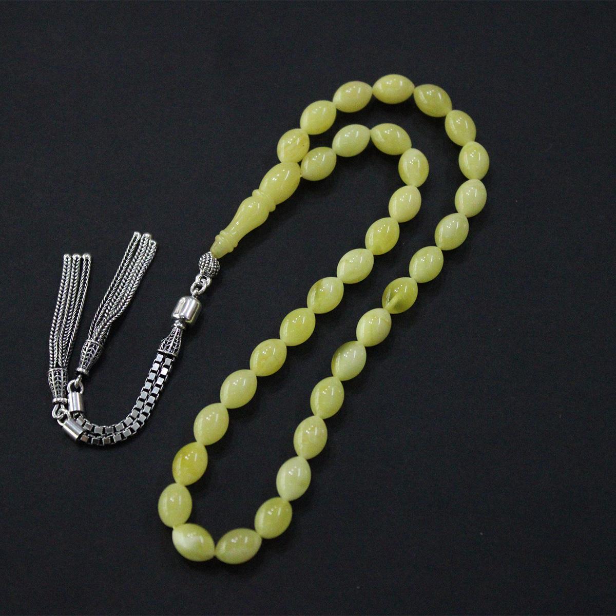 Kaliningrad Damla Kehribar Beyzi Tespih 6,5*9 (mm)