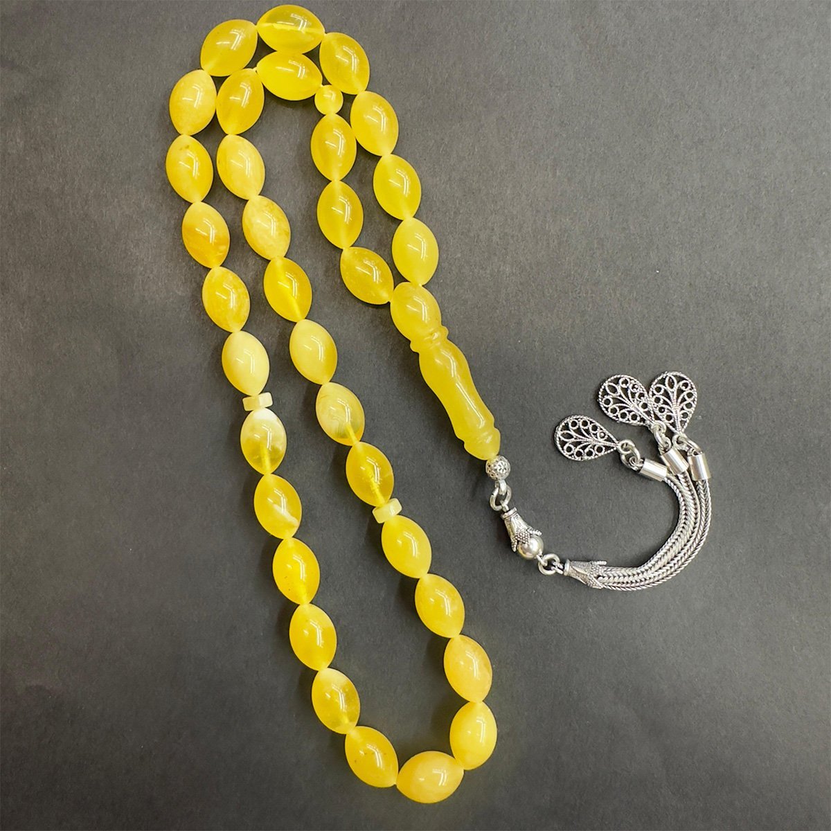 Kaliningrad Damla Kehribar Beyzi Tespih 8*12 (mm)-2