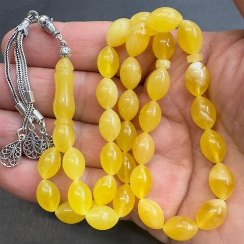 Kaliningrad Damla Kehribar Beyzi Tespih 8*12 (mm)-2