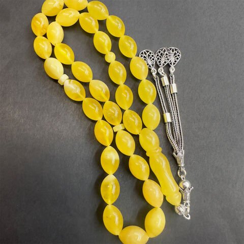 Kaliningrad Damla Kehribar Beyzi Tespih 8*12 (mm)-2