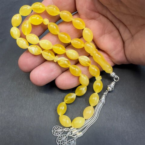 Kaliningrad Damla Kehribar Beyzi Tespih 8*12 (mm)-2