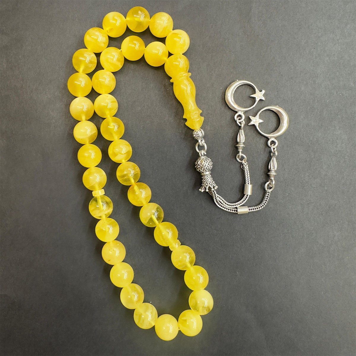 Kaliningrad Damla Kehribar Küre Tespih 10 (mm)-2