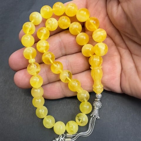 Kaliningrad Damla Kehribar Küre Tespih 10 (mm)-2