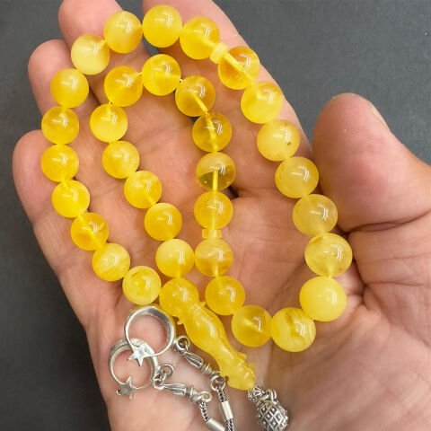 Kaliningrad Damla Kehribar Küre Tespih 10 (mm)-2