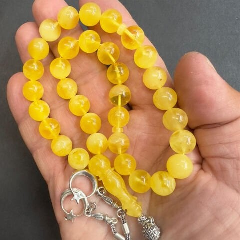 Kaliningrad Damla Kehribar Küre Tespih 10 (mm)-2