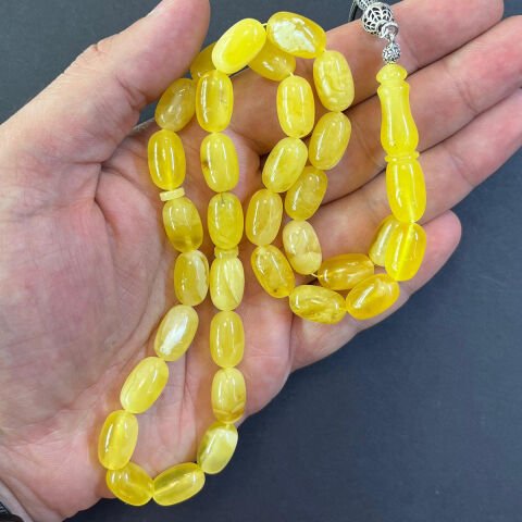 Kaliningrad Damla Kehribar Kapsül Tespih 9*15 (mm)