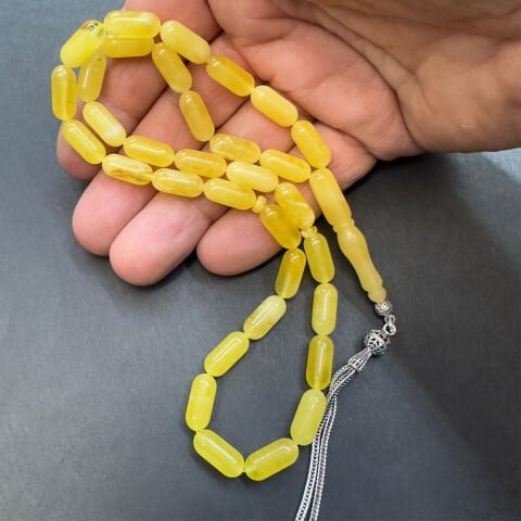 Kaliningrad Damla Kehribar Kapsül Tespih 6*13,5 (mm)