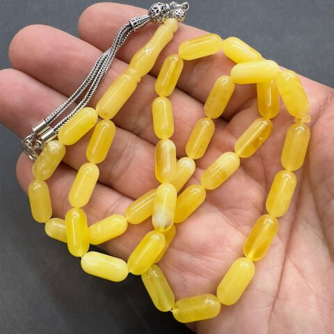 Kaliningrad Damla Kehribar Kapsül Tespih 6*13,5 (mm)