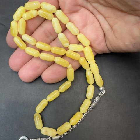 Kaliningrad Damla Kehribar Kapsül Tespih 6*13,5 (mm)-1