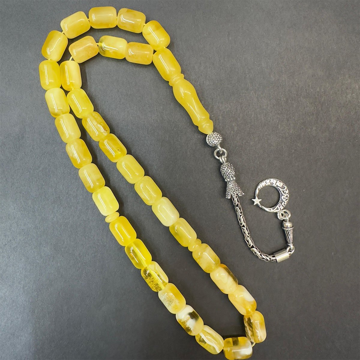 Kaliningrad Damla Kehribar Kapsül Tespih 7,5*10 (mm)