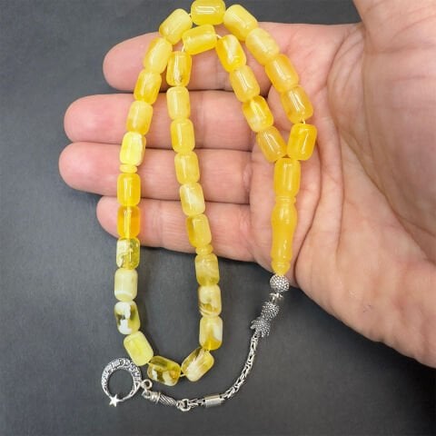 Kaliningrad Damla Kehribar Kapsül Tespih 7,5*10 (mm)