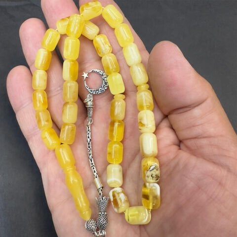 Kaliningrad Damla Kehribar Kapsül Tespih 7,5*10 (mm)