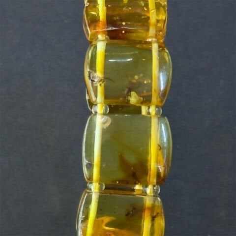 Haşere Fosilli Kaliningrad Damla Kehribar Bileklik 10 (gr)