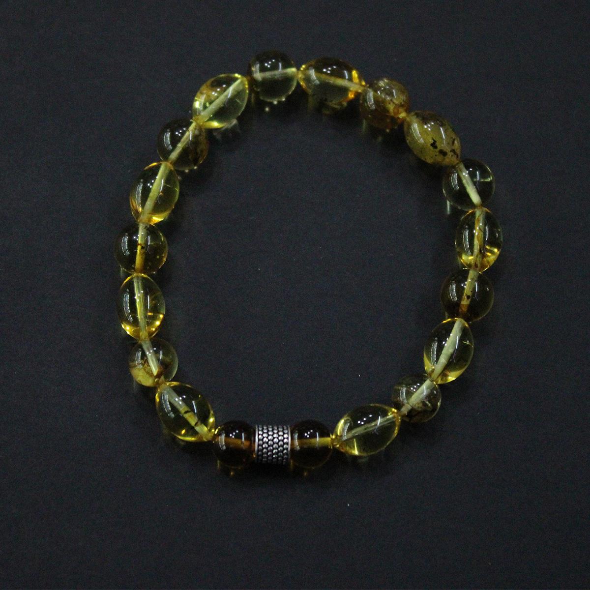 Toprak Fosilli Kaliningrad Damla Kehribar Bileklik 9,2 (gr)