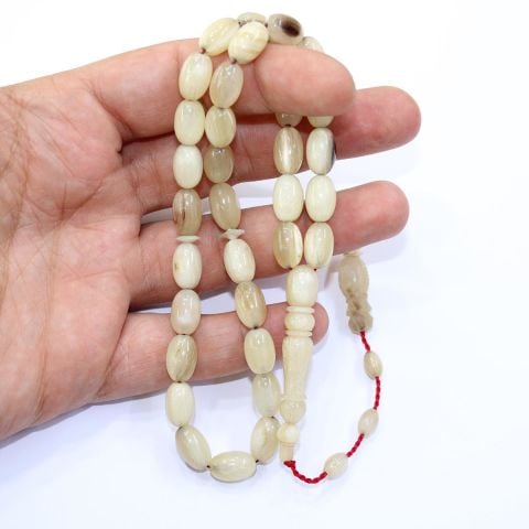 Koç Boynuzu Tespih Beyzi Kesim  7,5*11,5 (mm)