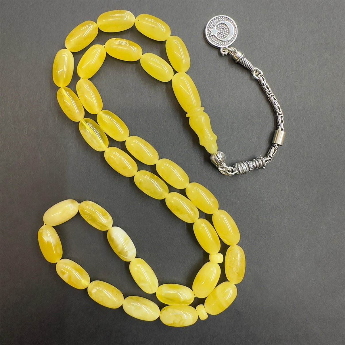 Kaliningrad Damla Kehribar Kapsül Tespih 7,5*14 (mm)