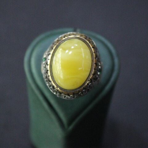 Kaliningrad Damla Kehribar Erkek Yüzük - 2