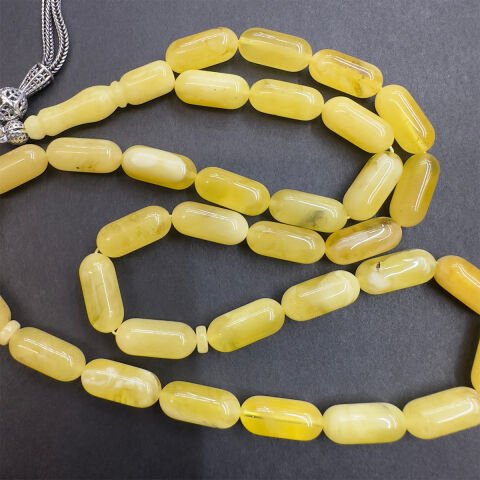 Kaliningrad Damla Kehribar Kapsül Tespih 6*13,5 (mm)-3