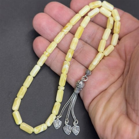 Akça Kaliningrad Damla Kehribar Tespih 5*10 (mm)