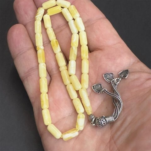 Akça Kaliningrad Damla Kehribar Tespih 5*10 (mm)