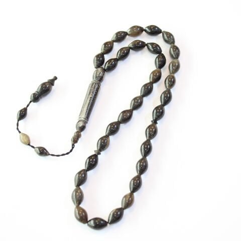 Bufalo Boynuzu Tespih Beyzi Kesim 8*12,5 (mm)