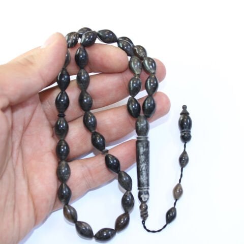 Bufalo Boynuzu Tespih Beyzi Kesim 8*12,5 (mm)