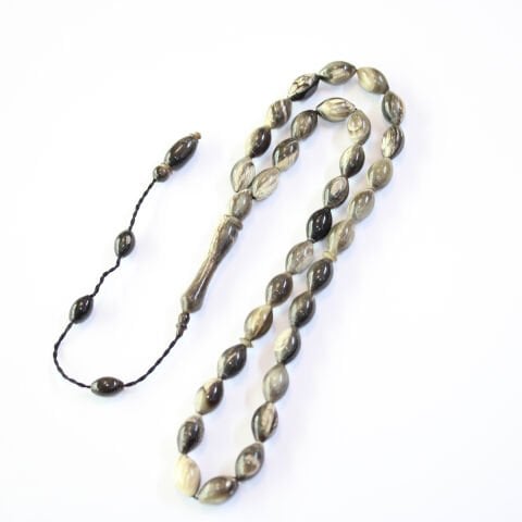 Bufalo Boynuzu Tespih Beyzi Kesim 8*12,5 (mm)