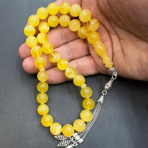 Kaliningrad Damla Kehribar Küre Tespih 10,5 (mm)-1