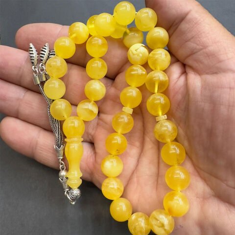 Kaliningrad Damla Kehribar Küre Tespih 10,5 (mm)-1