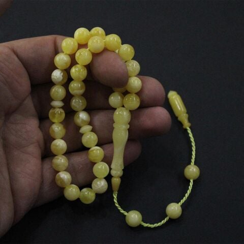 Akça Sistemli Kaliningrad Damla Kehribar Tespih 8 (mm)