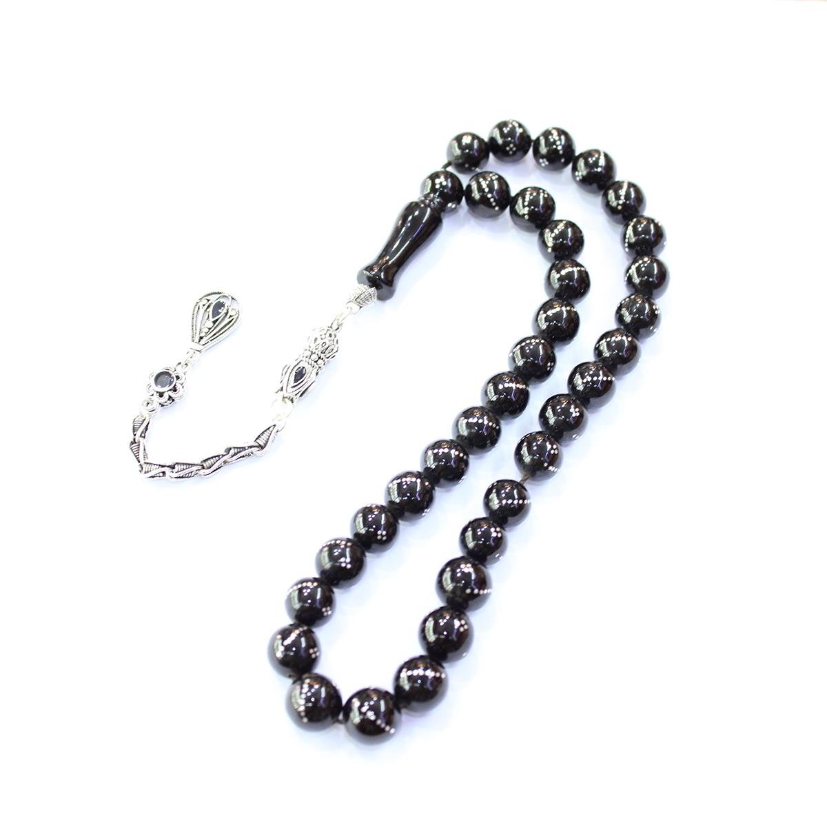 Burgu Dörtlü Oltu Taşı Tespih 10,5 (mm)