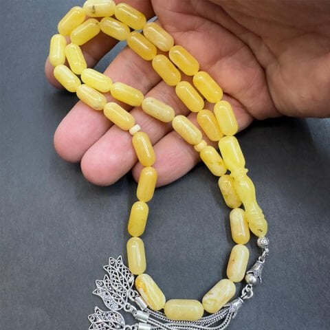 Kaliningrad Damla Kehribar Kapsül Tespih 6,5*13 (mm)-3