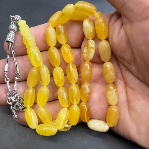 Kaliningrad Damla Kehribar Kapsül Tespih 7,5*14 (mm)