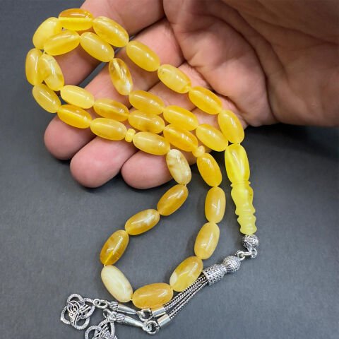 Kaliningrad Damla Kehribar Kapsül Tespih 7,5*14 (mm)