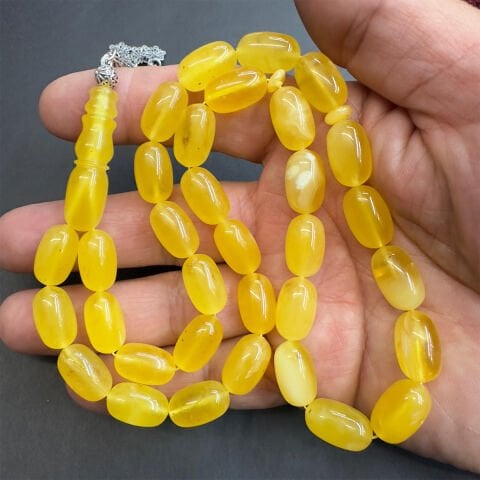 Kaliningrad Damla Kehribar Kapsül Tespih 9*14,5 (mm)-1