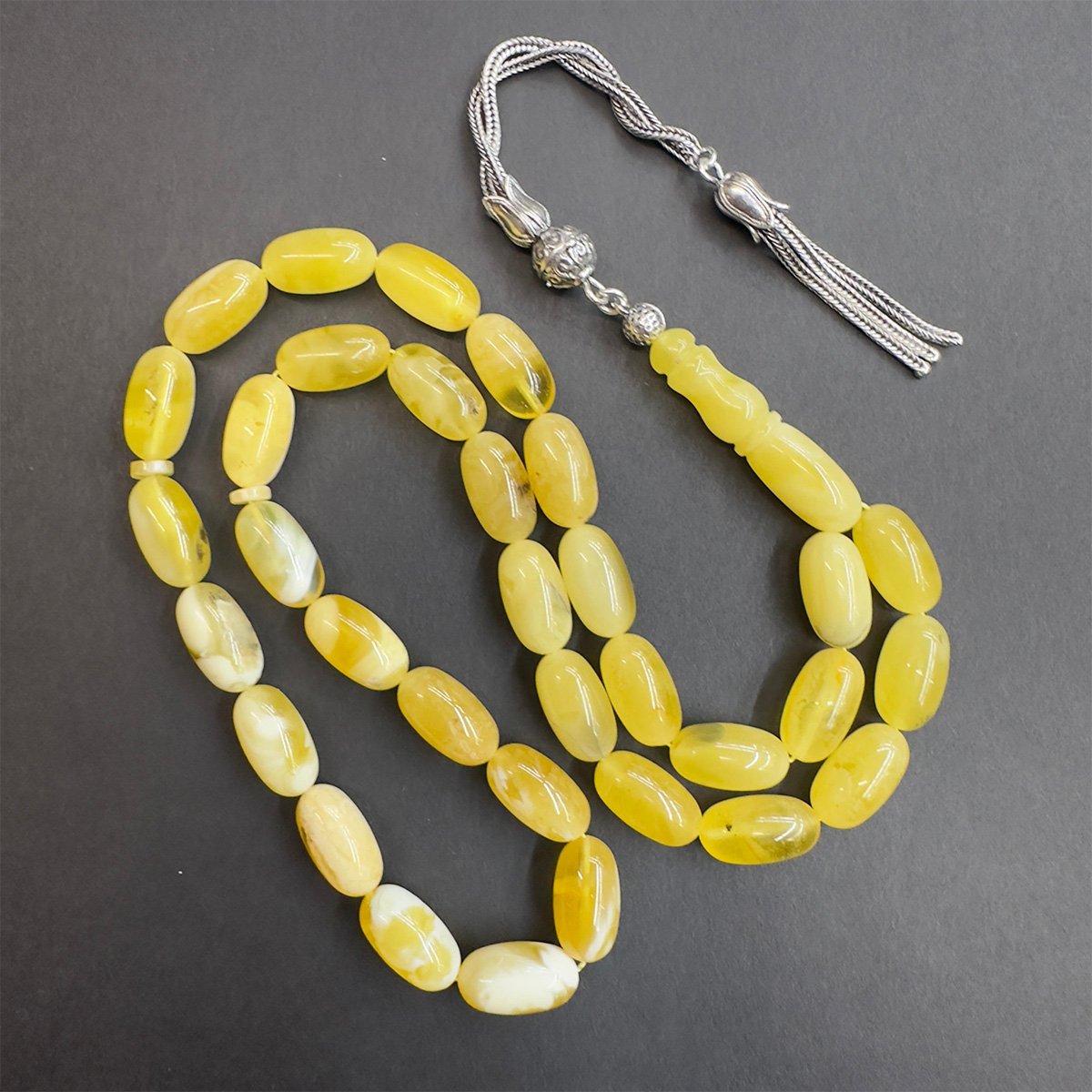 Kaliningrad Damla Kehribar Kapsül Tespih 8*14 (mm)