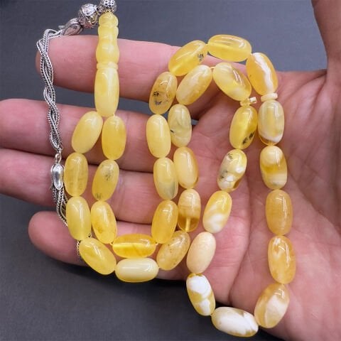 Kaliningrad Damla Kehribar Kapsül Tespih 8*14 (mm)