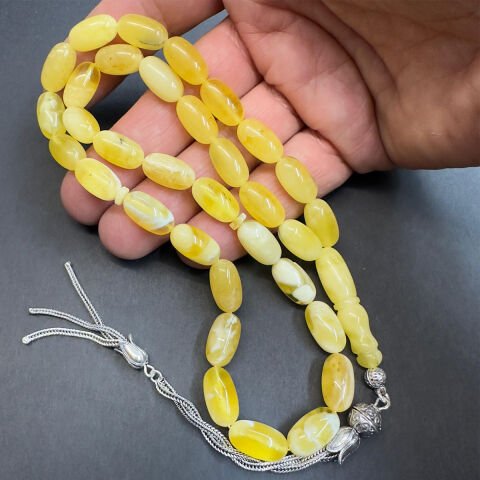 Kaliningrad Damla Kehribar Kapsül Tespih 8*14 (mm)