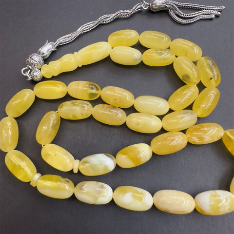 Kaliningrad Damla Kehribar Kapsül Tespih 8*14 (mm)