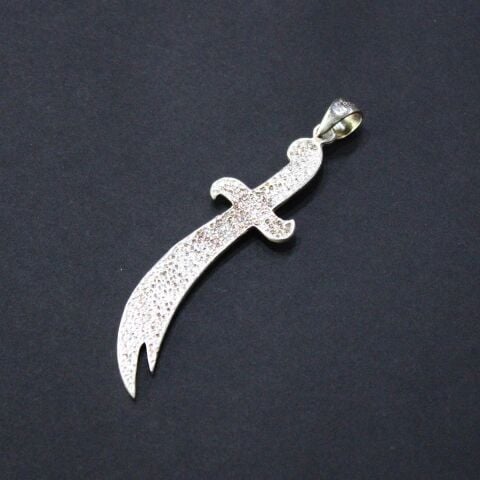 Gümüş Zülfikar Kolye Ucu