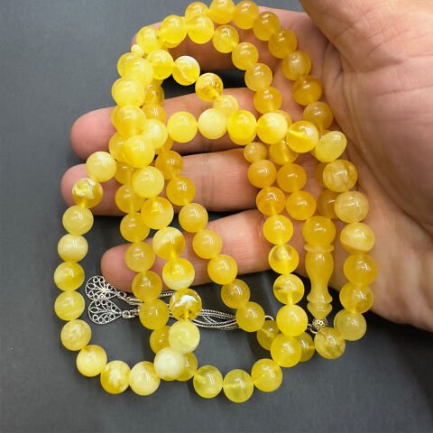 99 luk Kaliningrad Damla Kehribar Tespih 9 (mm)