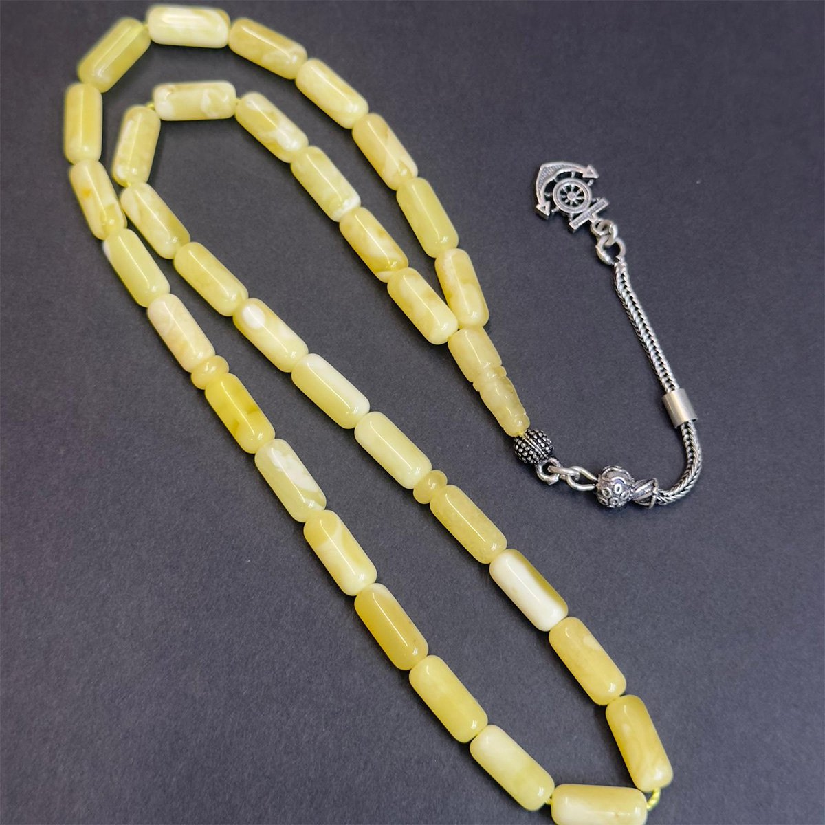 Kaliningrad Damla Kehribar Tespih 5*11 (mm)-1