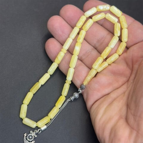 Kaliningrad Damla Kehribar Tespih 5*11 (mm)-1