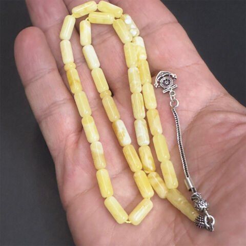 Kaliningrad Damla Kehribar Tespih 5*11 (mm)-1